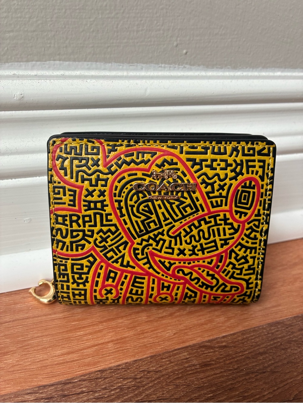 Coach x Disney Mickey Mouse x Keith Haring Holden Crossbody & Wallet SET C6911 - Picture 11 of 16